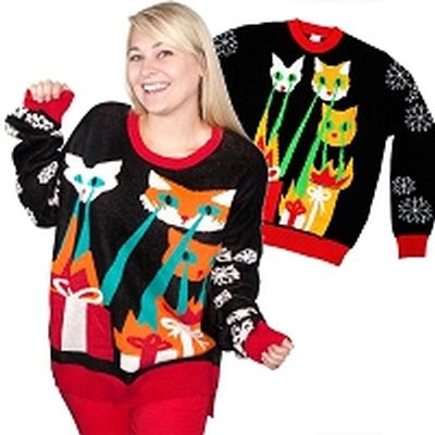 Click to get Ugly Christmas Sweater Laser CatZillas