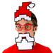 Pixel Santa Costume Kit